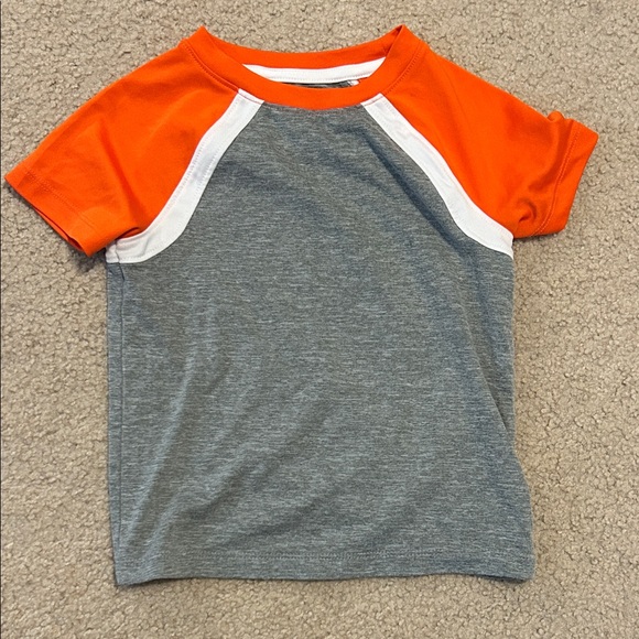 Cat & Jack Orange and Gray Short Sleeve Tee - Picture 1 of 2